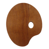 Maxbell Wood Paint Tray Palette for Watercolor Oil Acrylic Paint Art Oval 30x40cm