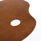 Maxbell Wood Paint Tray Palette for Watercolor Oil Acrylic Paint Art Oval 30x40cm