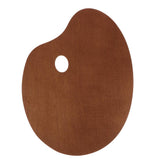 Maxbell Wood Paint Tray Palette for Watercolor Oil Acrylic Paint Art Oval 25x30cm