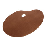 Maxbell Wood Paint Tray Palette for Watercolor Oil Acrylic Paint Art Oval 25x30cm