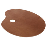 Maxbell Wood Paint Tray Palette for Watercolor Oil Acrylic Paint Art Oval 25x30cm
