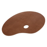 Maxbell Wood Paint Tray Palette for Watercolor Oil Acrylic Paint Art Oval 25x30cm