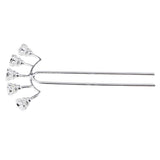 Max Maxb U shape DIY hair pin hair stick hair fork blank setting base  Silver 97mm