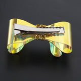 Maxbell Bowknot Hair Clip Alligator Hairpins Snap Accessories for Kids DIY Golden