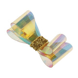Maxbell Bowknot Hair Clip Alligator Hairpins Snap Accessories for Kids DIY Golden