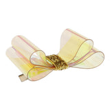 Maxbell Bowknot Hair Clip Alligator Hairpins Snap Accessories for Kids DIY Golden