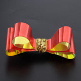 Maxbell Bowknot Hair Clip Alligator Hairpins Snap Accessories for Kids DIY Red