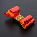 Maxbell Bowknot Hair Clip Alligator Hairpins Snap Accessories for Kids DIY Red