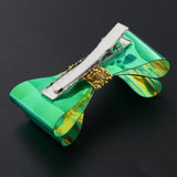 Max Bowknot Hair Clip Alligator Hairpins Snap Accessories for Kids DIY Green