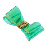 Max Bowknot Hair Clip Alligator Hairpins Snap Accessories for Kids DIY Green