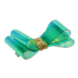 Max Bowknot Hair Clip Alligator Hairpins Snap Accessories for Kids DIY Green