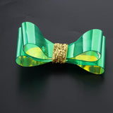 Max Bowknot Hair Clip Alligator Hairpins Snap Accessories for Kids DIY Green