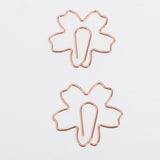 Max 8x Flower Shaped Paper Clips Bookmark Clip for Office School Home Rose Gold