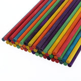 Maxbell 50x Round Wood Stick Rod Dowel Unfinished DIY Wood Modelling Stick 20x0.5cm