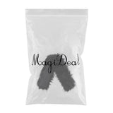 Maxbell Faux Fur Collar Scarf Thick Jacket Sweater Long Clothes Accessory Black