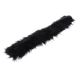 Maxbell Faux Fur Collar Scarf Thick Jacket Sweater Long Clothes Accessory Black