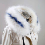 Maxbell Faux Fur Collar Scarf Thick Jacket Sweater Long Clothes Accessory Black