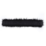 Maxbell Faux Fur Collar Scarf Thick Jacket Sweater Long Clothes Accessory Black