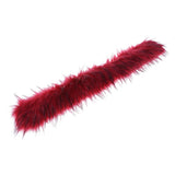 Maxbell Faux Fur Collar Scarf Thick Jacket Sweater Long Clothes Accessory Red