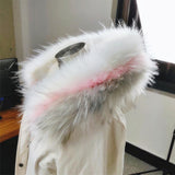 Maxbell Faux Fur Collar Scarf Thick Jacket Sweater Long Clothes Accessory Red