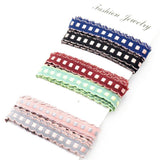 Maxbell 6 Yd/Bag 10mm Embroidery Lace Trim Ribbon Sewing Crafts for DIY Costume