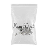 Maxbell 60Pcs Tibetan Silver cross heart love and hope Charms DIY pendant crafts