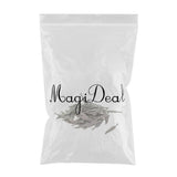 Maxbell 50 Pieces Vintage Feather Charm Leaves Pendant for Jewelry Making DIY Craft