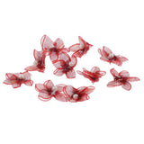 Maxbell 10pcs Colorful Lace Flower Wedding Party Clothing Decor purple