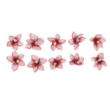 Maxbell 10pcs Colorful Lace Flower Wedding Party Clothing Decor purple