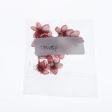 Maxbell 10pcs Colorful Lace Flower Wedding Party Clothing Decor purple