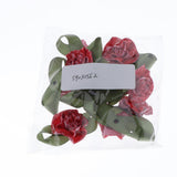 Maxbell 10pcs Colorful Lace Flower Wedding Party Clothing Decor red