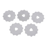 Max 5Pc 45mm Rotary Crochet Edge Skip Cutter Blades Fits Fabric, Fleece, Blanket