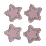 Maxbell 4pcs splicing acrylic star beads button for jewelry making hair accessory