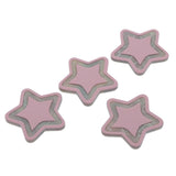 Maxbell 4pcs splicing acrylic star beads button for jewelry making hair accessory