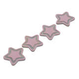 Maxbell 4pcs splicing acrylic star beads button for jewelry making hair accessory