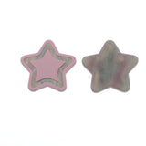 Maxbell 4pcs splicing acrylic star beads button for jewelry making hair accessory