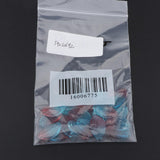 Maxbell 20x Petals Glass Beads Loose Spacer Bead for DIY Jewelry Making Blue Red