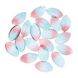 Maxbell 20x Petals Glass Beads Loose Spacer Bead for DIY Jewelry Making Blue Red