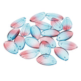 Maxbell 20x Petals Glass Beads Loose Spacer Bead for DIY Jewelry Making Blue Red