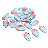 Maxbell 20x Petals Glass Beads Loose Spacer Bead for DIY Jewelry Making Blue Red