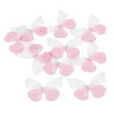 Max 10xColorful Chiffon Butterfly Earring Ear Stud Hairpin Decors white red