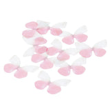 Max 10xColorful Chiffon Butterfly Earring Ear Stud Hairpin Decors white red