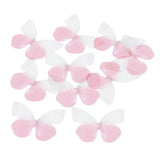Max 10xColorful Chiffon Butterfly Earring Ear Stud Hairpin Decors white red