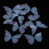 Max 10xColorful Chiffon Butterfly Earring Ear Stud Hairpin Decors purple blue