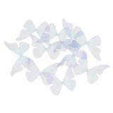 Max 10xColorful Chiffon Butterfly Earring Ear Stud Hairpin Decors purple blue
