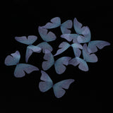 Max 10xColorful Chiffon Butterfly Earring Ear Stud Hairpin Decors purple blue