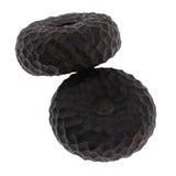 Max Maxb black ebony wooden rings beads charms pendants for peace buckle Jewelry DIY