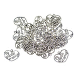 Max Maxb Set of 30 Charm Love Hanging Pendants Heart Shape Hanging Decor Hair Decor