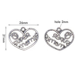 Max Maxb Set of 30 Charm Love Hanging Pendants Heart Shape Hanging Decor Hair Decor