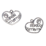 Max Maxb Set of 30 Charm Love Hanging Pendants Heart Shape Hanging Decor Hair Decor